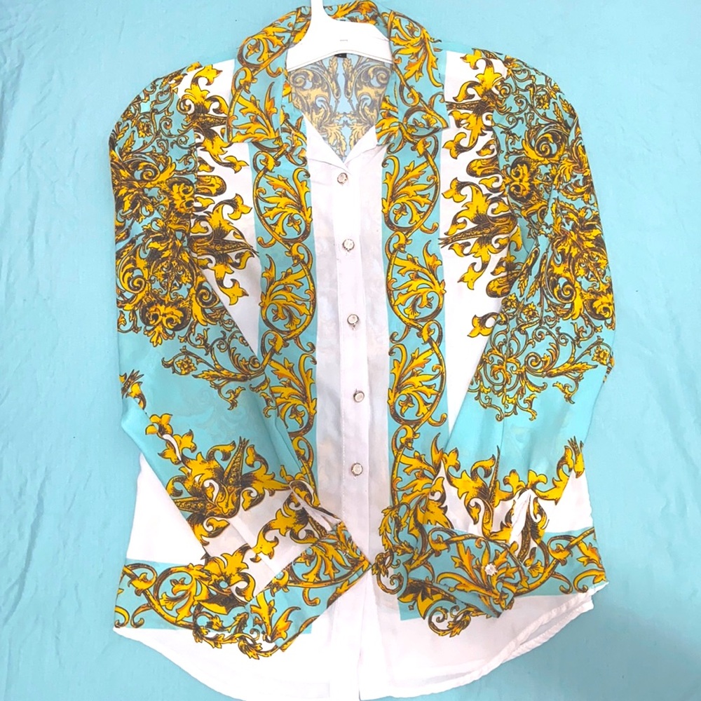 Multi color Beulah top